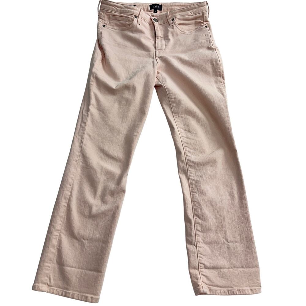 NYDJ size 8 pink jeans Sheri Slim